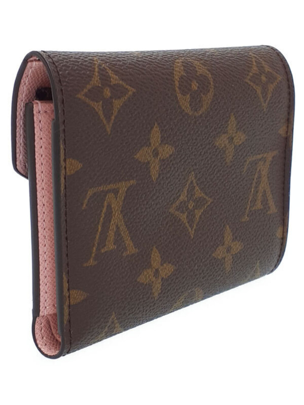 Louis Vuitton Monogram Tri Victorine Portefeuille fold Wallet Brown